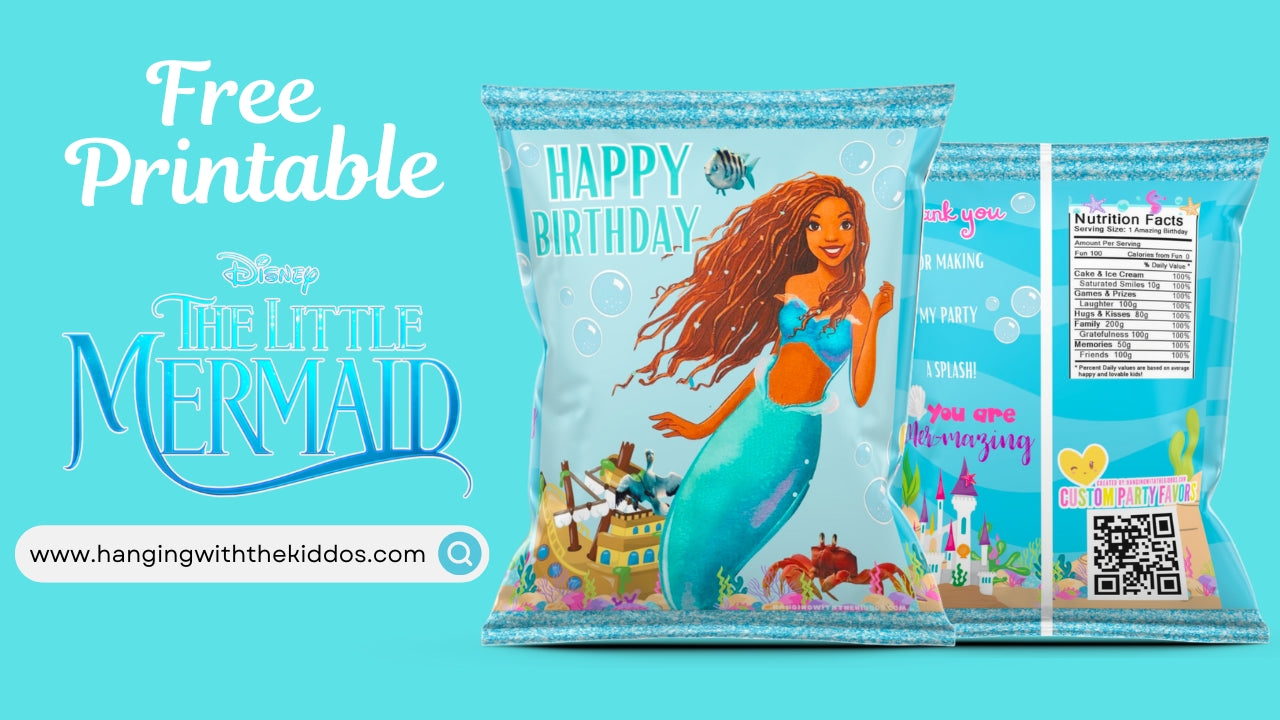 The Little Mermaid Free Party Printable Treat Bag| Chip Bag 2023 – Hanging with the Kiddos the-little-mermaid-free-party-printable-treat-bag-chip-bag-2023-hanging-with-the-kiddos