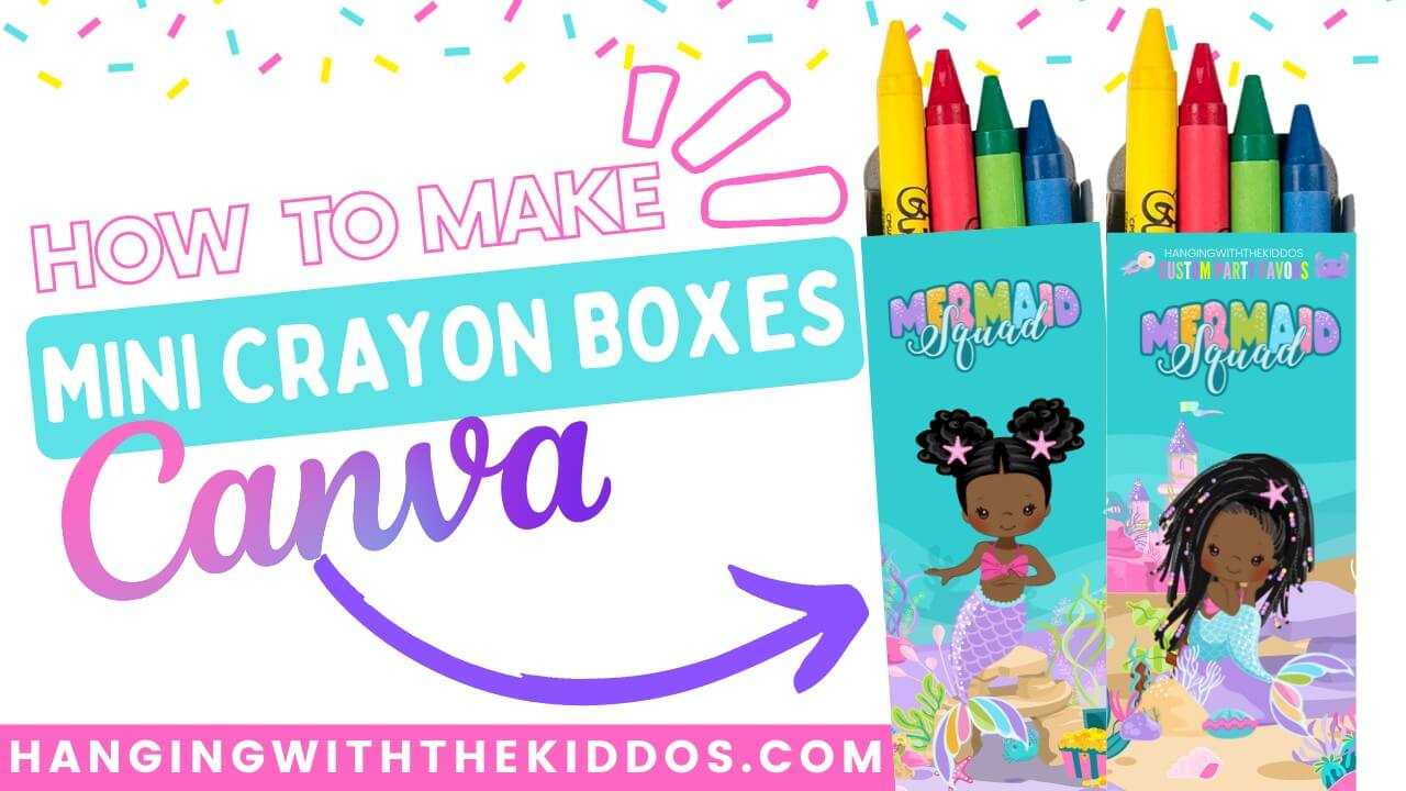 Crayon Box Template, Make it with Cricut