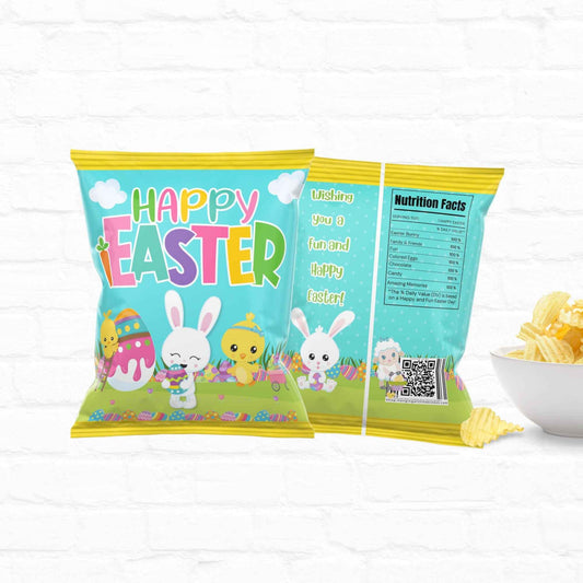 Easter Chip Bag Template Hanging with the Kiddos