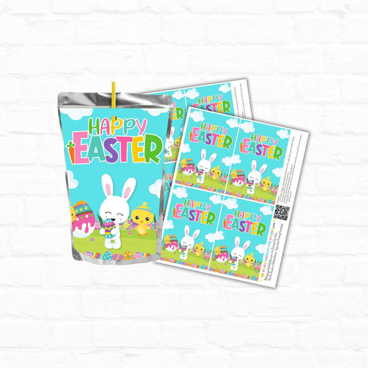 Easter Juice Pouch Labels – Printable Party Must-Have Hanging with the Kiddos