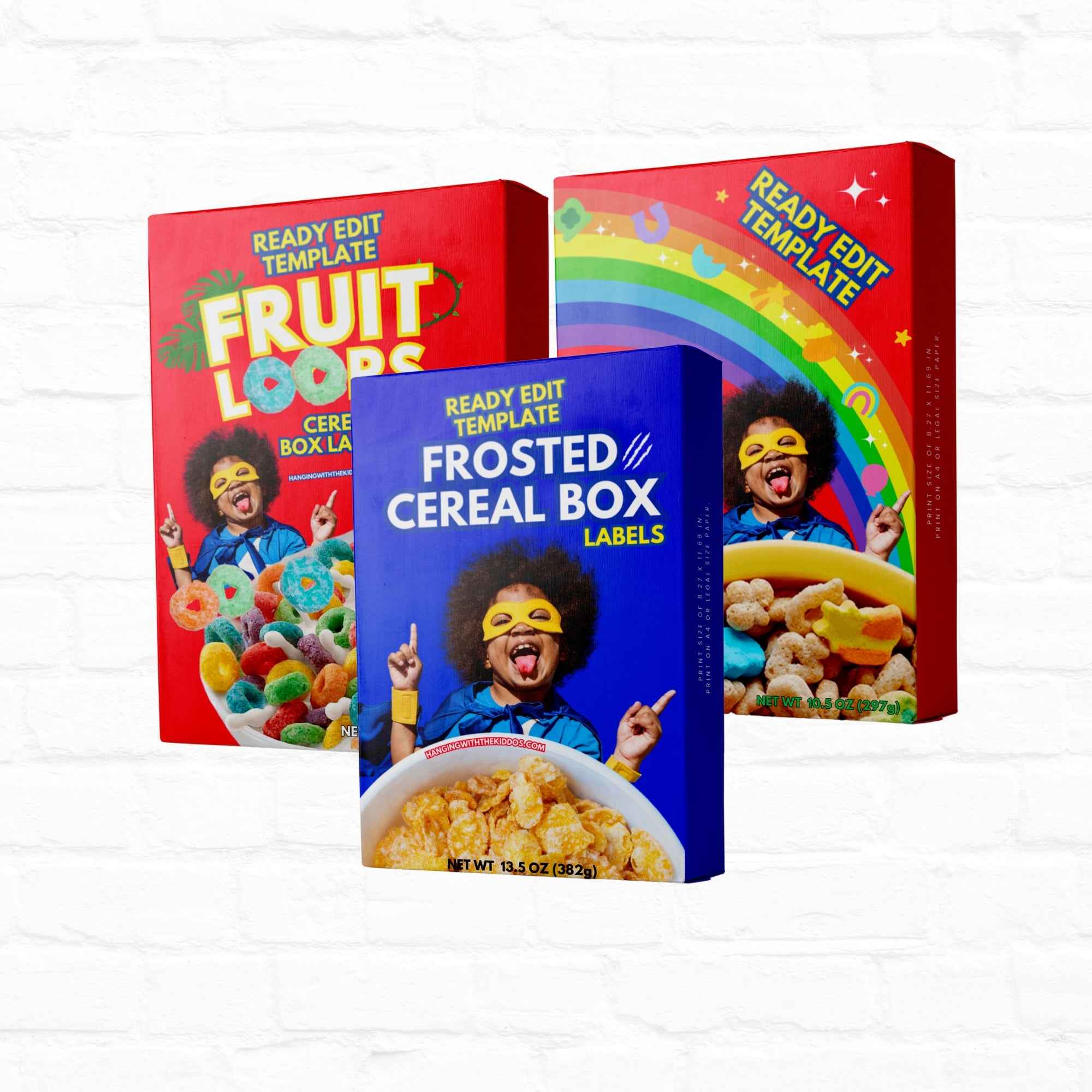 Custom Printed Cereal Boxes Personalized and Ready to Gift! Hanging