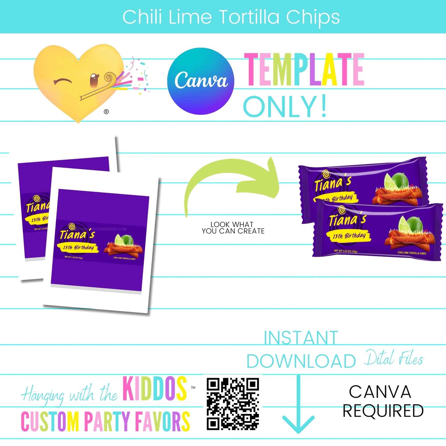 Chili Lime Tortilla Chips – DIY Party Favors Hanging with the Kiddos