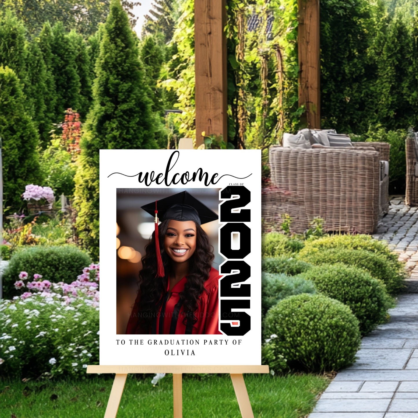 Personalized Graduation Welcome Sign
