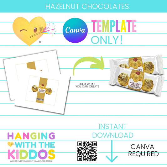 Hazelnut Chocolates Canva Template Hanging with the Kiddos
