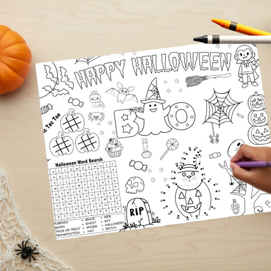 Printable Halloween Activity Placemat