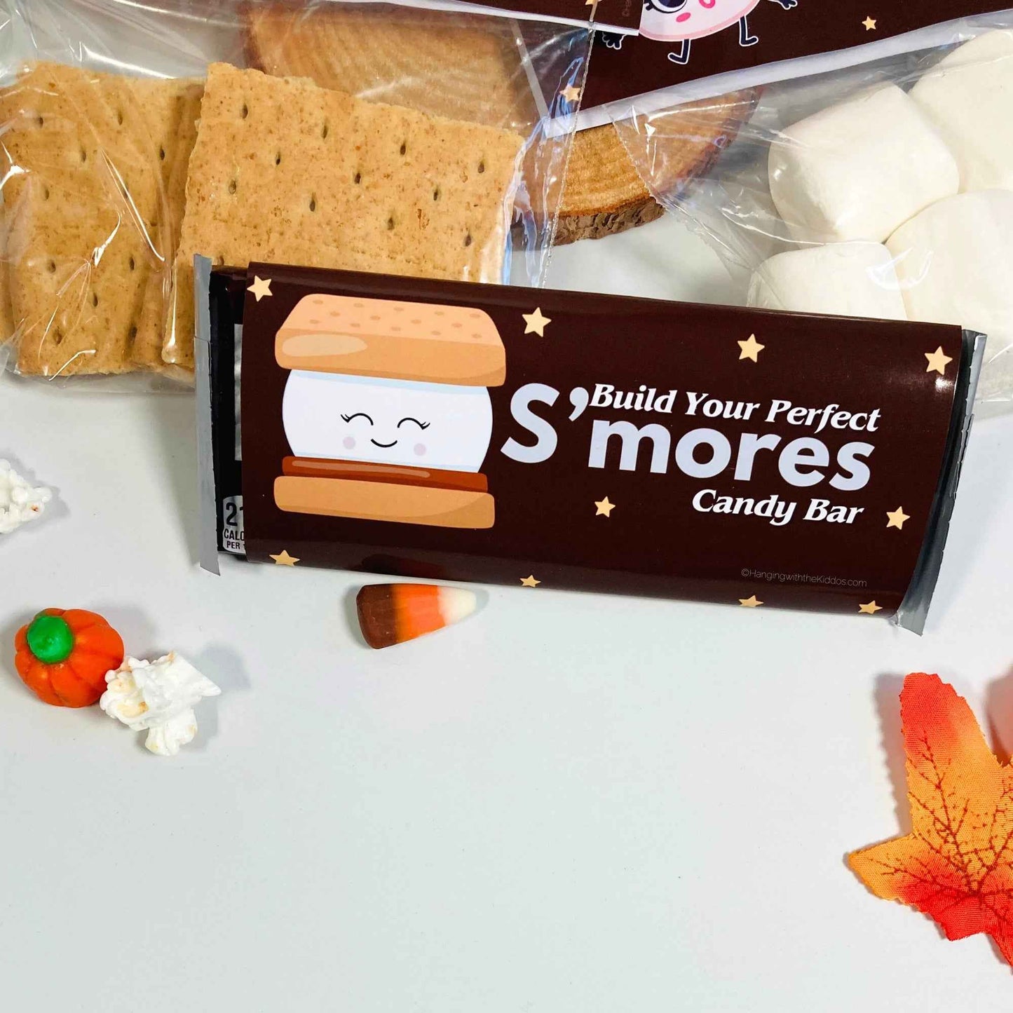 S’mores Chocolate Candy Wrappers Hanging with the Kiddos