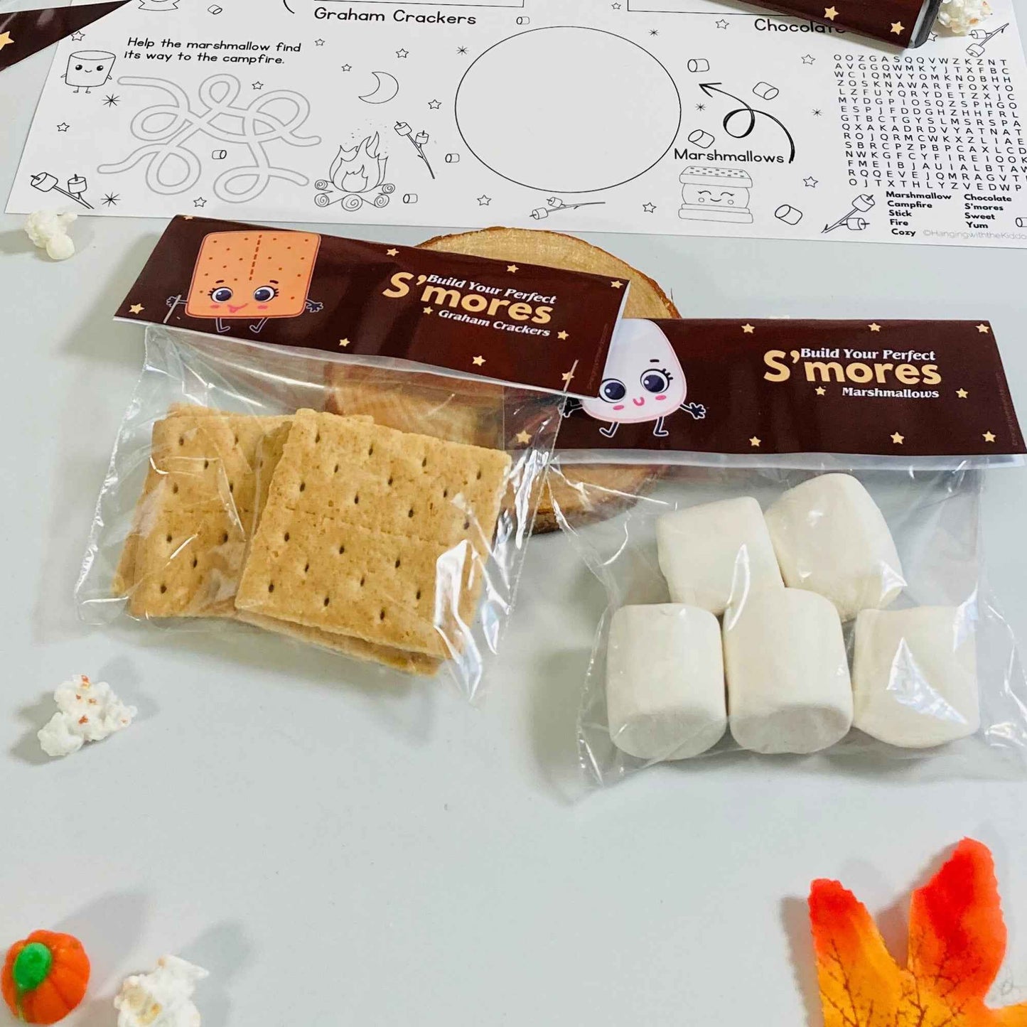 S’mores Treat Bag Toppers Hanging with the Kiddos