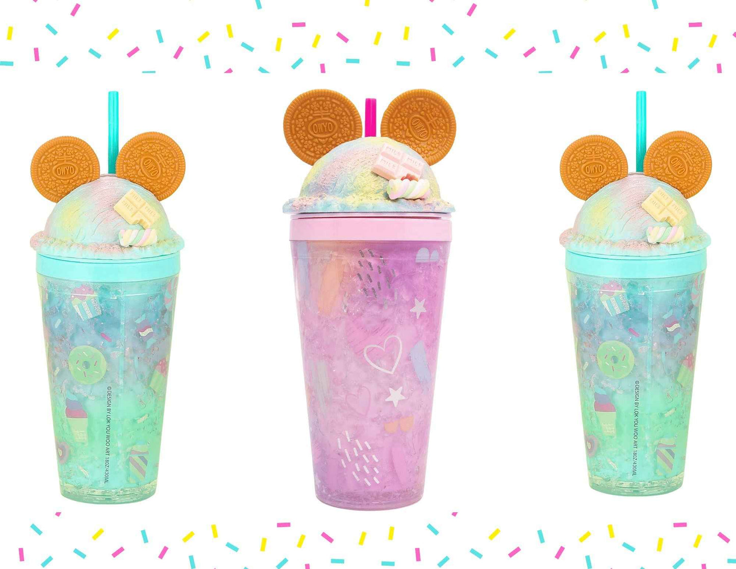 Cookie Ice Cream Rainbow Tumbler