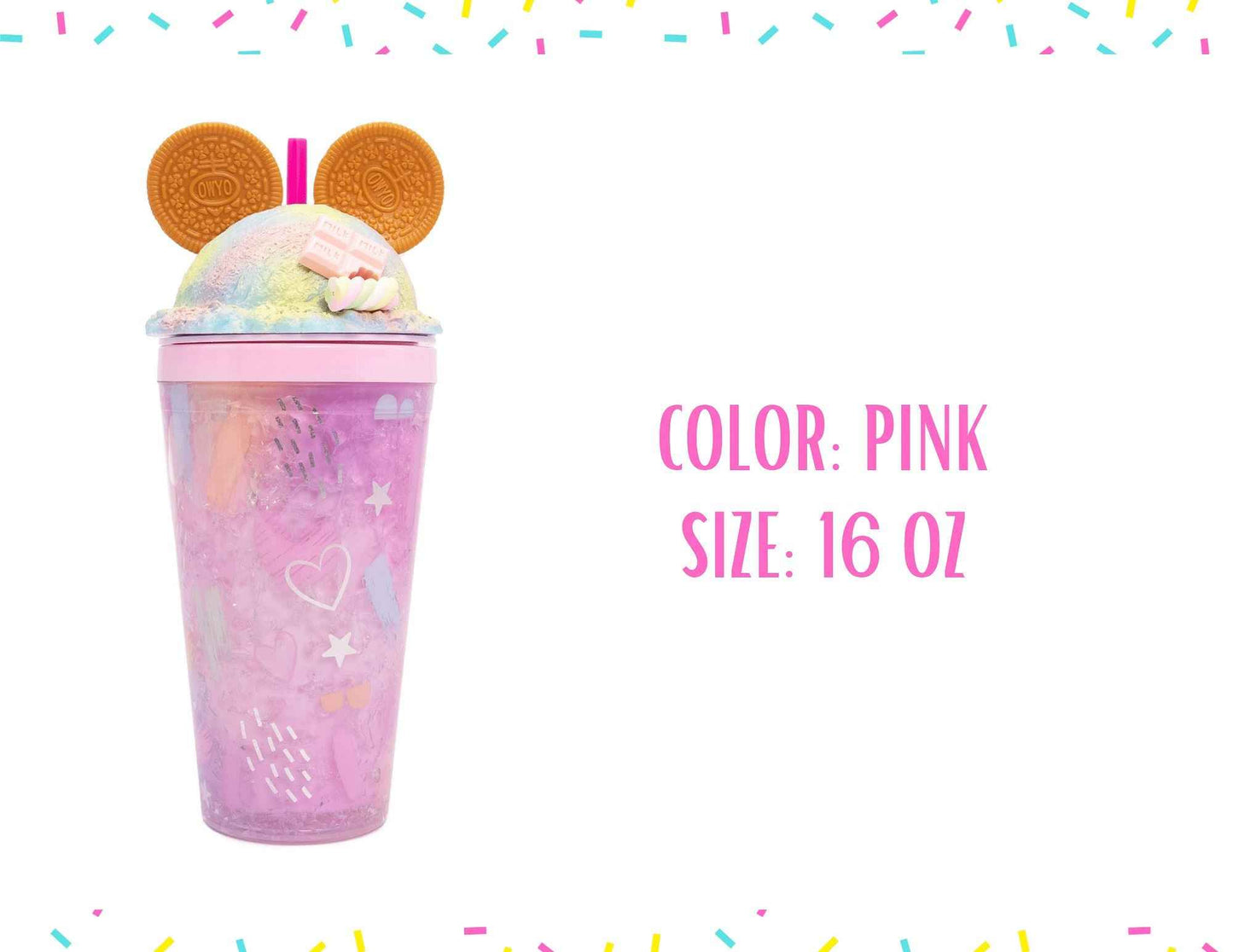 Cookie Ice Cream Rainbow Tumbler