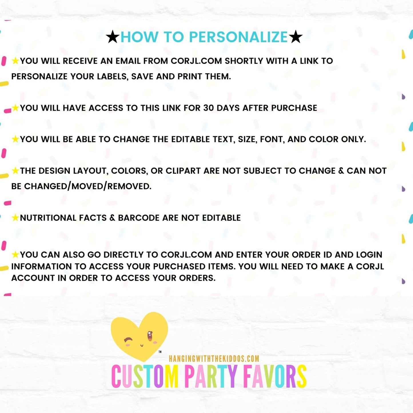 Graduation Party Custom Party Favors Personalized Chip Bags|Printable File Girl 04 Hanging with the Kiddos