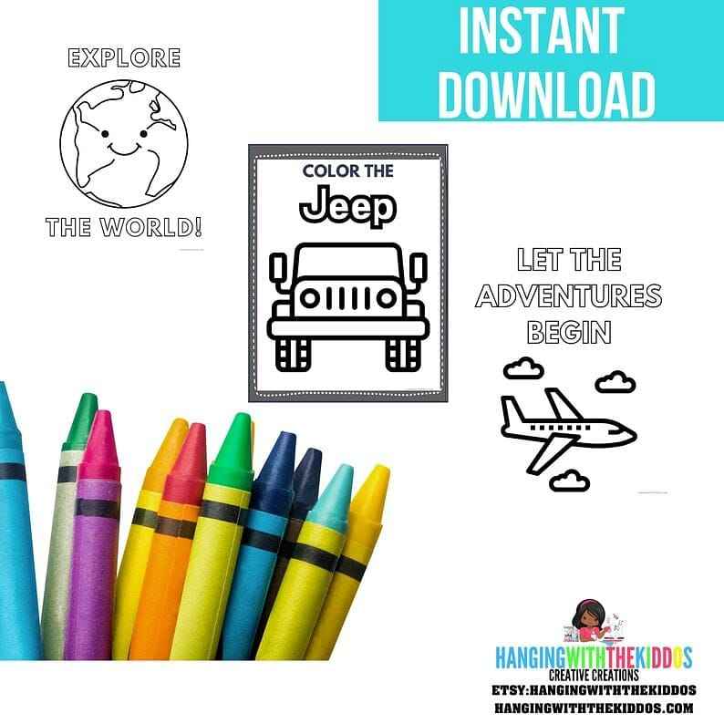 Kids Personalized Travel Journals| Kid Travel Activity Book | Printable Games for Kids | Travel USA Book | Travel Printable | Travel Books
