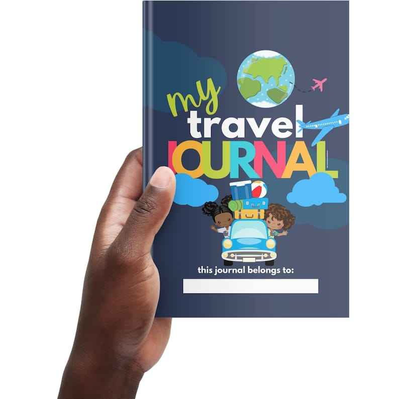 Kids Personalized Travel Journals| Kid Travel Activity Book | Printable Games for Kids | Travel USA Book | Travel Printable | Travel Books