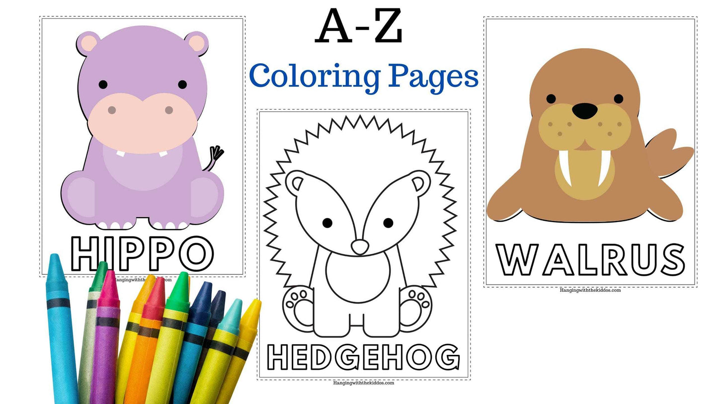 African Animals Coloring Book | Printable colouring book for Kids and Adults| Zoo Animal