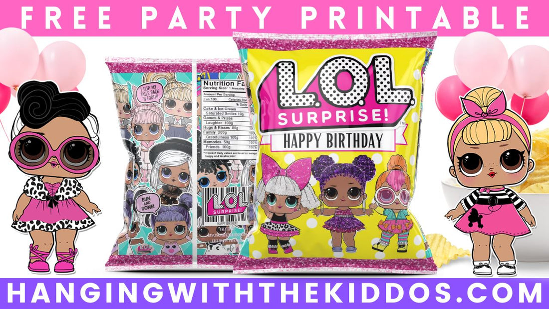 LOL Surprise Free Party Printable Chip Bags
