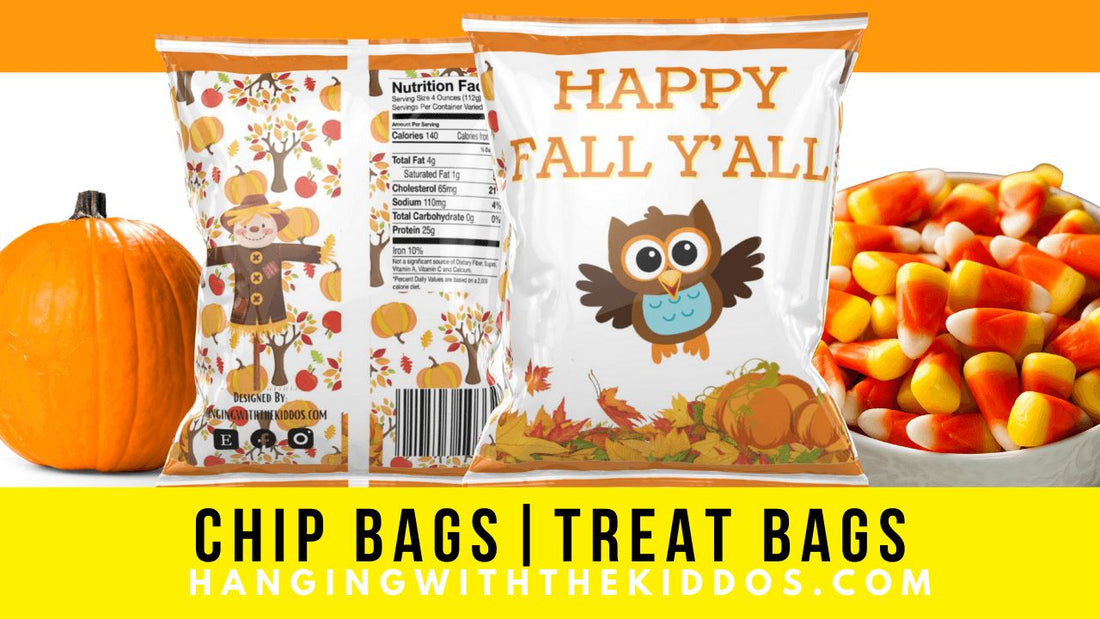 Free Printable Fall Chip Bags
