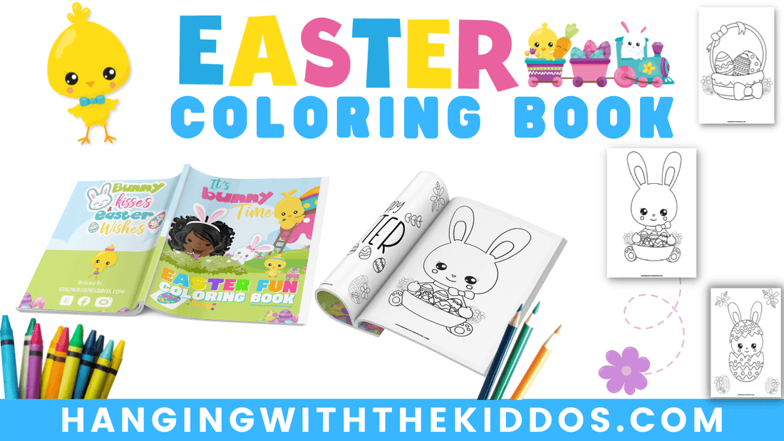 Free Easter Printable Coloring Book| Easter Coloring Pages for Kids