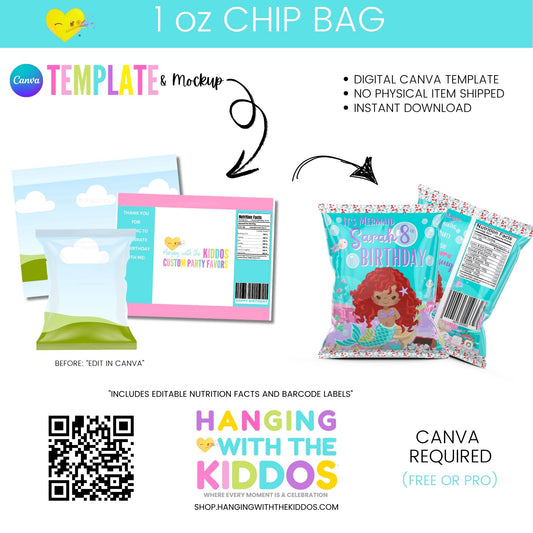 Chip Bag Template & Mockup