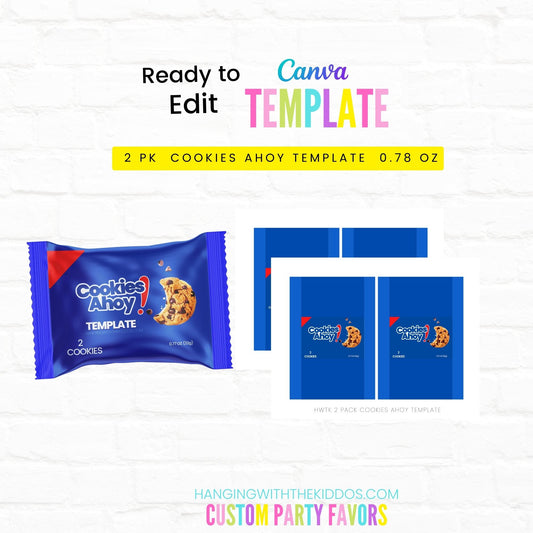 2 PK  COOKIES AHOY WRAPPER TEMPLATE