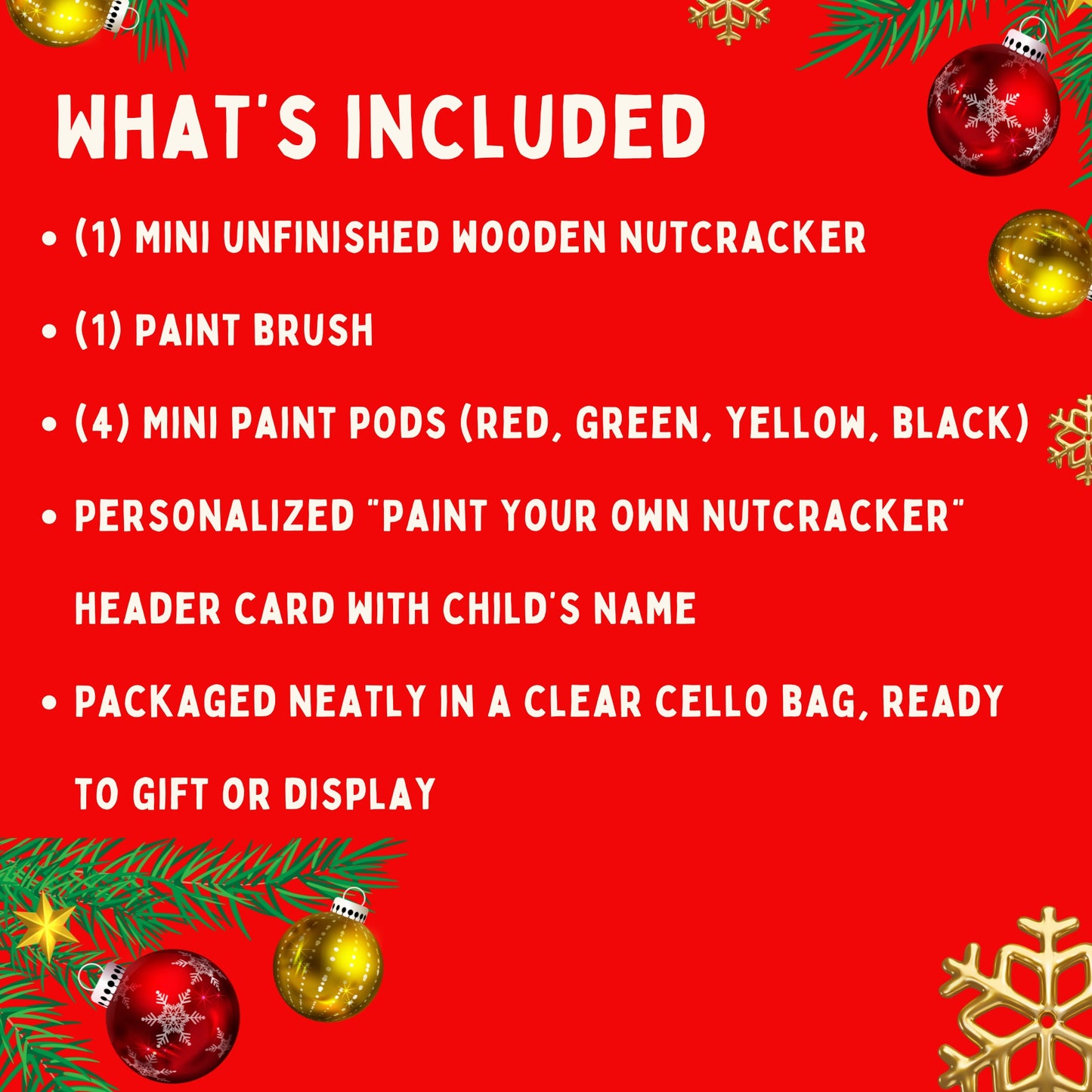 Paint Your Own Nutcracker Kit