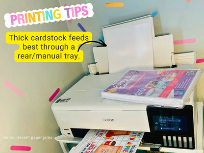 Glossy Cardstock Paper for Party Crafts – 62lb (230gsm), 8.5x11, 100 Pack