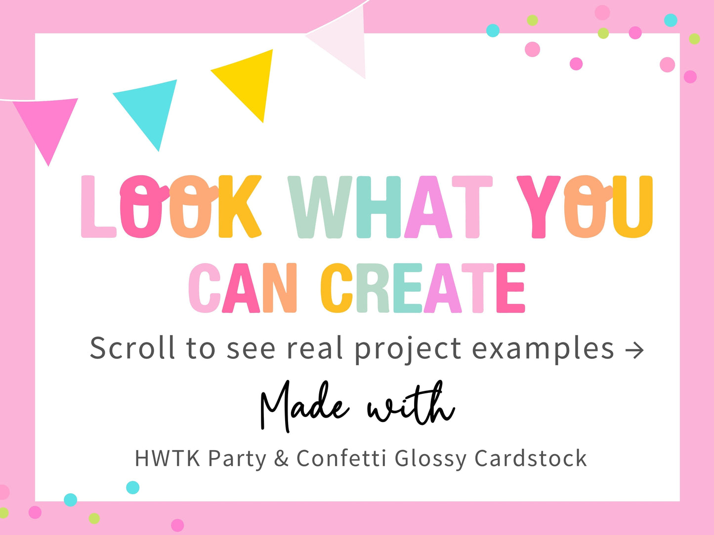 Glossy Cardstock Paper for Party Crafts – 62lb (230gsm), 8.5x11, 100 Pack