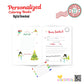 Personalized Christmas Coloring & Activity Books|Printable File 01