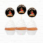 Boy Basketball Party Personalized Cupcake Toppers 12pc