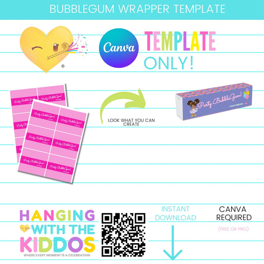 Bubblegum Wrapper Template