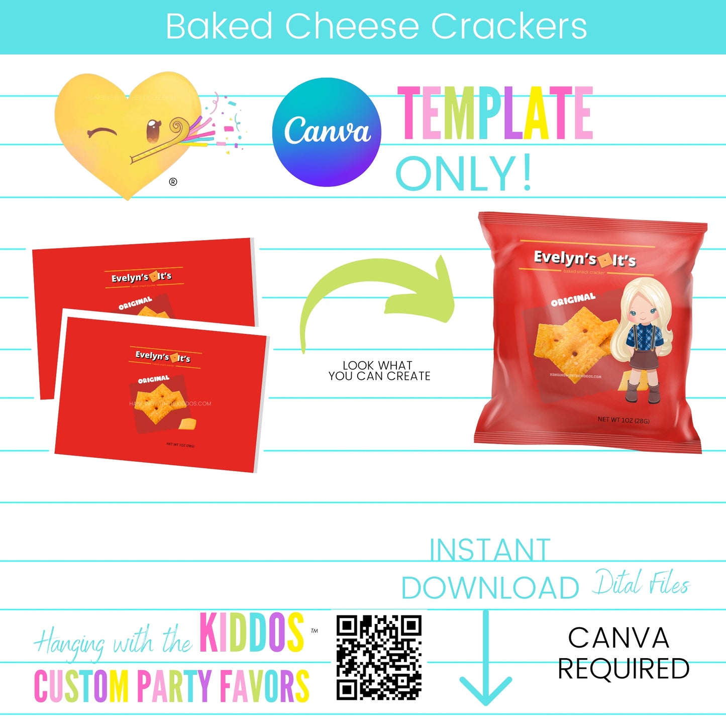 Baked Cheese Crackers Template