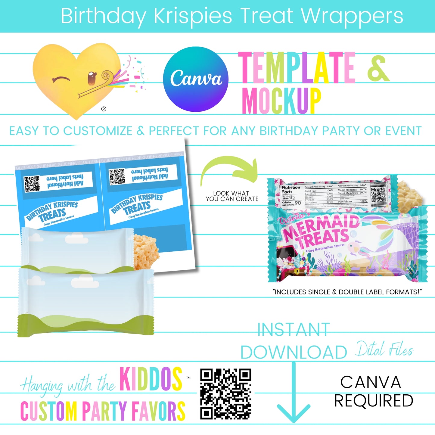 Party Favor Template & Mockup Bundle