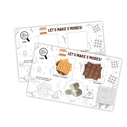 Build Your S’mores: Kids Activity Placemat