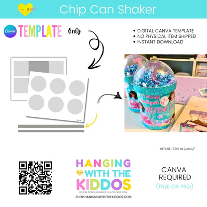 Stacked Chips Can Shaker Template
