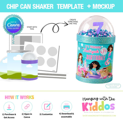 Stacked Chips Can Shaker Template and Mockup