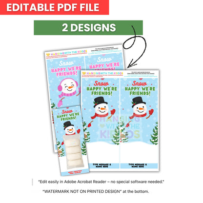 Snowman Donut Gift Tag
