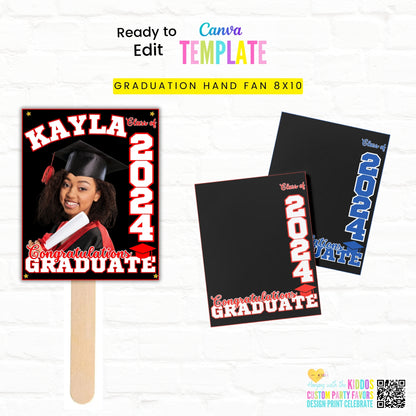 Graduation Fan Template