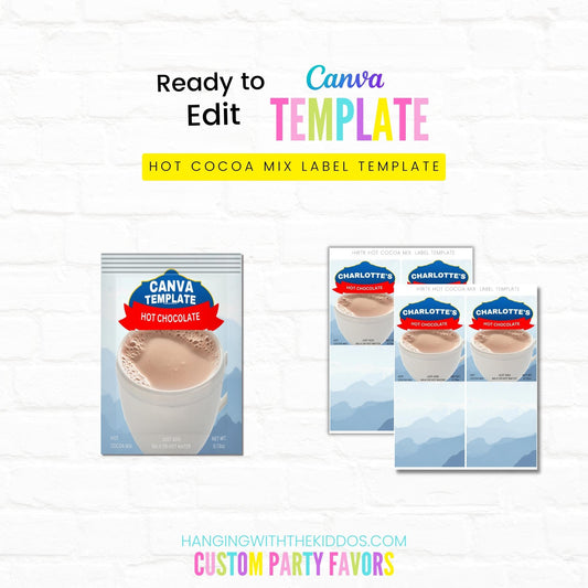 Hot Cocoa Mix Label Template