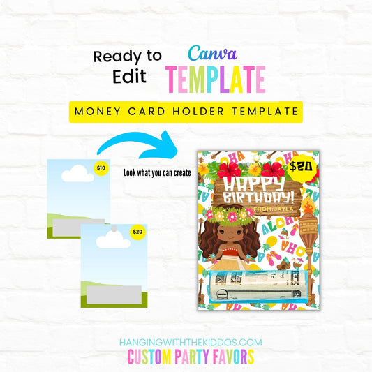 Money Card Holder Template | Ready to Edit Canva Template