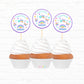 Pop it Party Personalized Cupcake Toppers 12pc