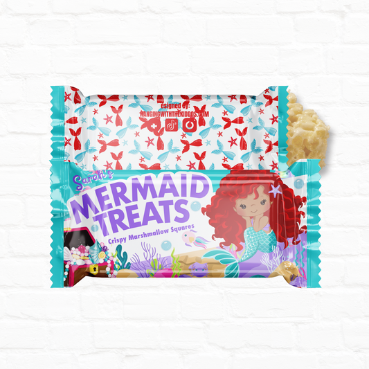 Little Mermaid Personalized Rice Krispy Wrappers|Printable File