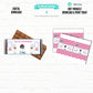 Spa Party Customizable Candy Bar Wrappers|Printable File