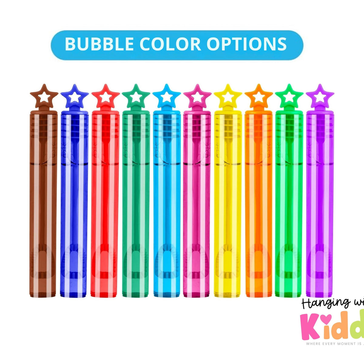 Personalized Nativity Bubble Wand Party Favors