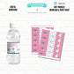 Spa Party Custom Water Bottle Labels|Printable File 03