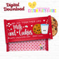Cookies and Milk Personalized Kids Valentine