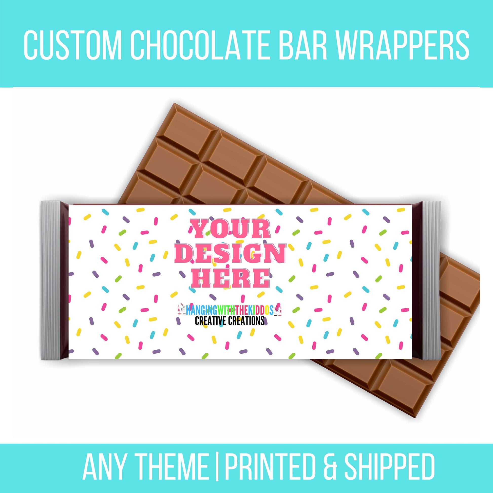 Chocolate Bar Wrappers| Custom Party Favors