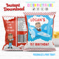 Airplane Birthday Party Personalized Chip Bags Boy Polite|Instant Download