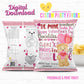 Personalized Valentine's Day Activity Treat Bags-Teddy Bear