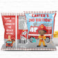Firefighter Birthday Party Favor Personalized Chip Bags Instant Download