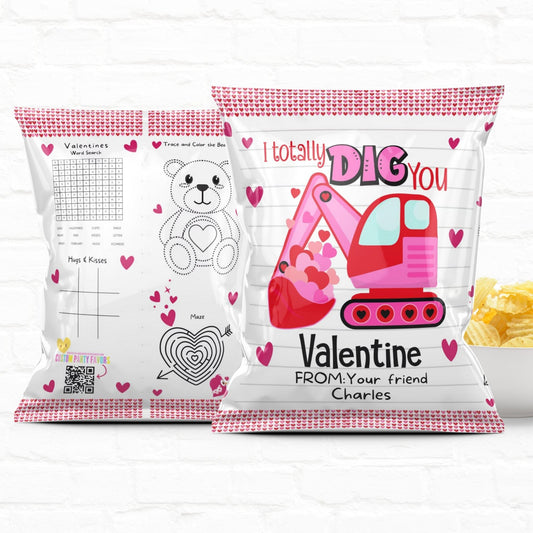 Construction Truck Personalized Valentine's Day Activity Treat Bags-02