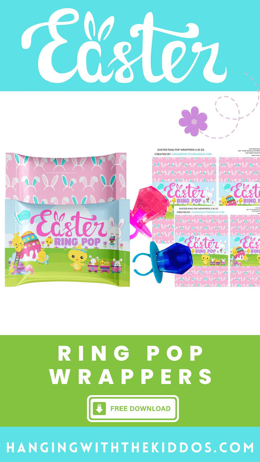 Easter Ring Pop wrappers