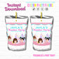 Tween Slumber Party Personalized Juice Pouch Labels| Instant Download 2